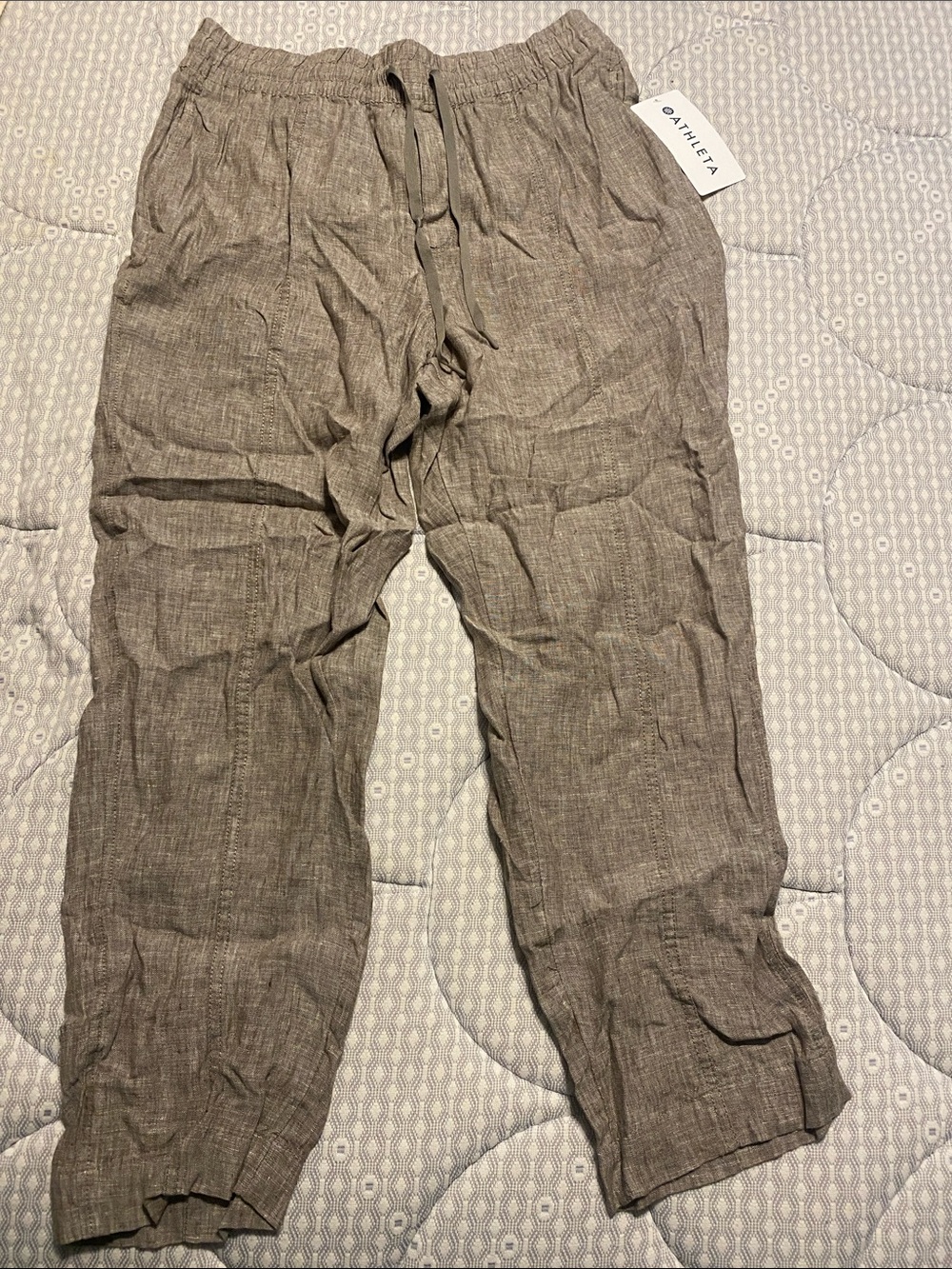 Athleta Retreat Linen Ankle Pant Size Large